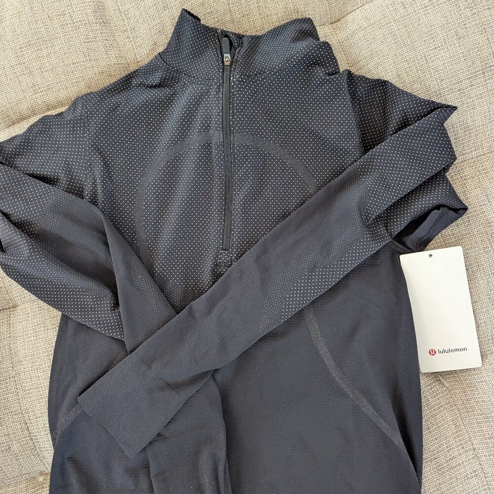 Lululemon Swiftly Relaxed Half Zip Sz 4 NWT